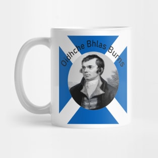 Robbie Burns - In Grey Oidhche Bhlas Burns And Saltire Mug